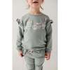 Ruffle Sweatshirt Misty Rose Butterfly - Sweatshirts - 4
