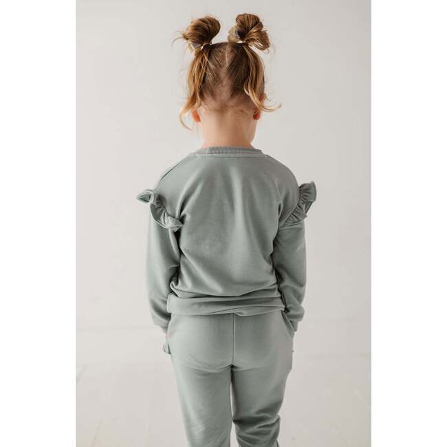 Ruffle Sweatshirt Misty Rose Butterfly - Sweatshirts - 6