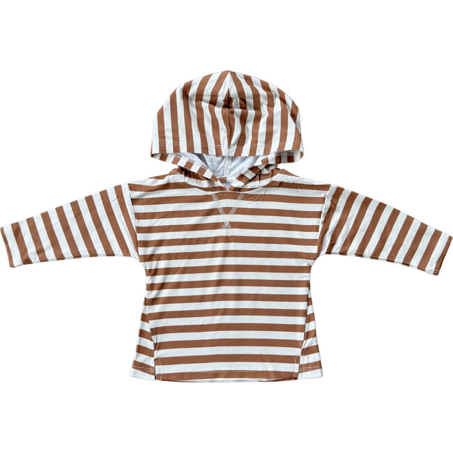 Jersey Hoodie Caramel Stripe