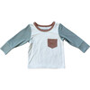 Colorblock Pocket Shirt Fern - T-Shirts - 1 - thumbnail