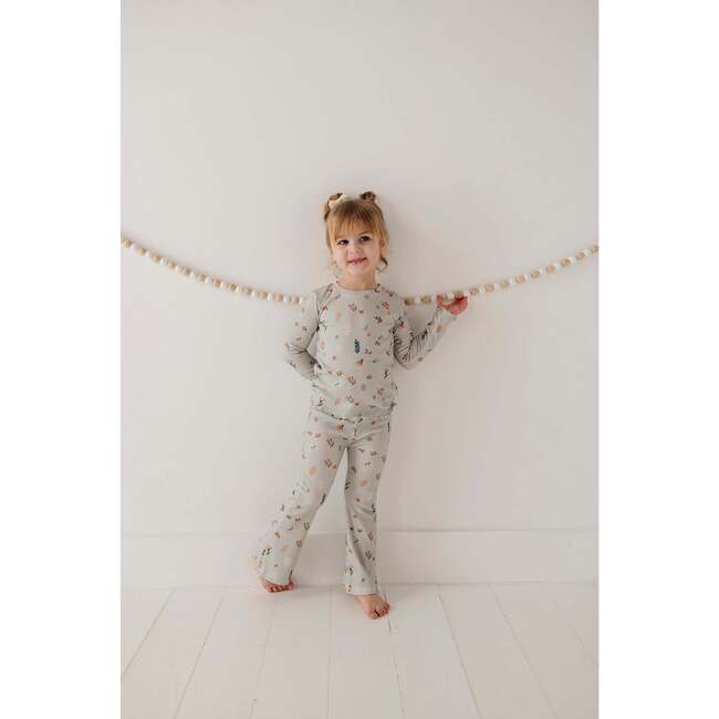 Flare Pants Misty Rose Stripe