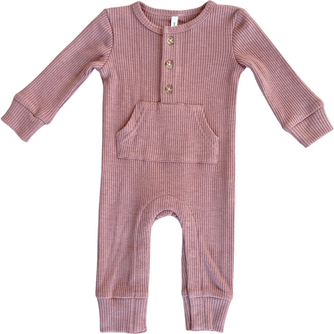 Waffle Romper Burlwood