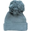 Knit Pom Hat Deep Slate - Hats - 1 - thumbnail