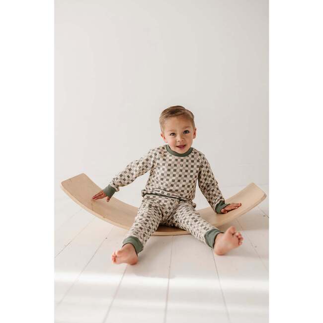 Fleece Sweatpants Fern Checkered - Sweatpants - 6