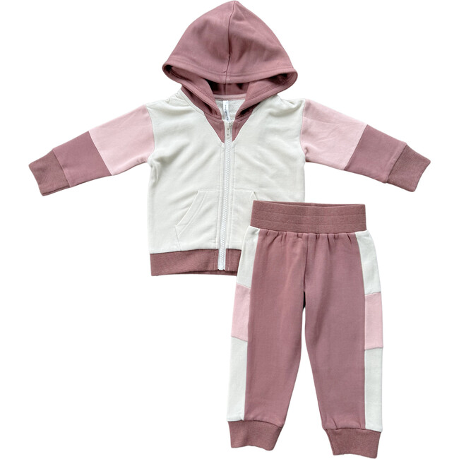 Long Sleeve Track Set Burlwood