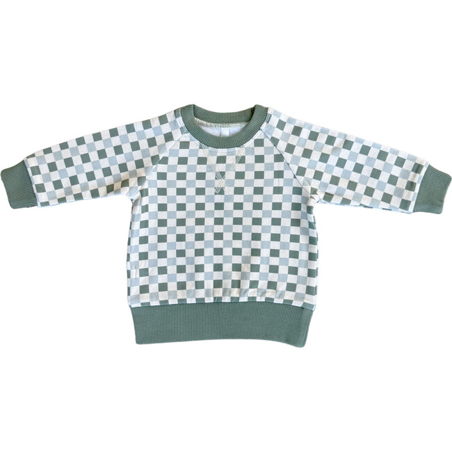 Fleece Sweatshirt Fern Checkered