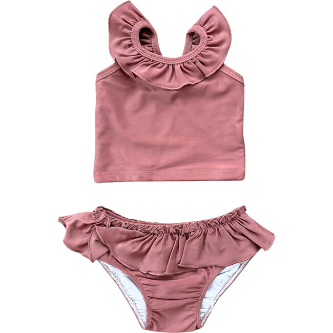 Girl's Two-Piece Tankini Swimsuit Burlwood