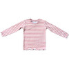 Lettuce Hem Tee Misty Rose Stripe - T-Shirts - 1 - thumbnail