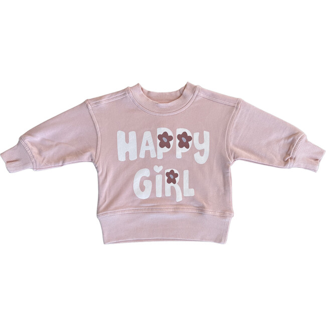 Boxy Sweatshirt Happy Girl