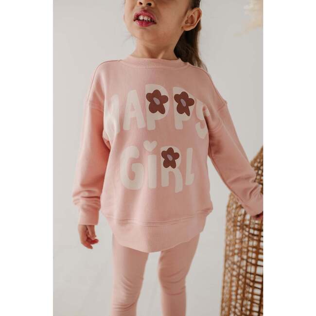 Boxy Sweatshirt Happy Girl