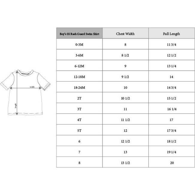 Short Sleeve Rash Guard Swim Shirt Mist Blue - Rash Guards - 3