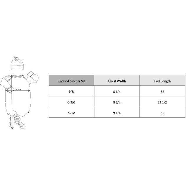 Knotted Sleeper Set Checker in Seagrass