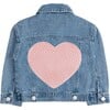 Pearl Heart Patch Denim Jacket, Denim - Jackets - 1 - thumbnail