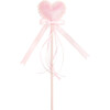Scalloped Glitter Heart Wand, Pink - Costume Accessories - 1 - thumbnail
