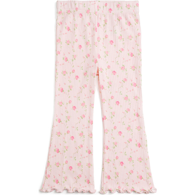 Pink Rose Flare Legging, Light Pink