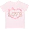 Pearl Love Patch Valentine's Day Short Sleeve T-Shirt, Ballet - T-Shirts - 1 - thumbnail