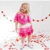 XOXO Patch Valentine's Day Short Sleeve T-Shirt, Raspberry - T-Shirts - 2 - thumbnail