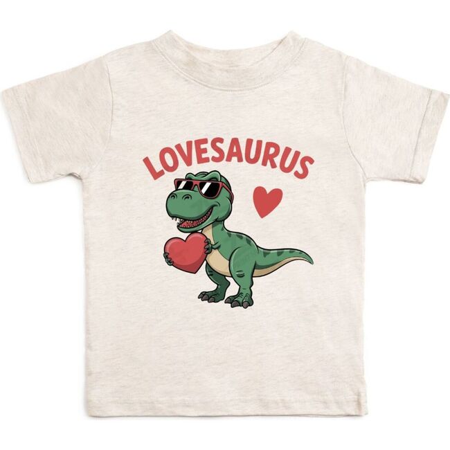 Lovesaurus Valentine's Day Short Sleeve T-Shirt, Natural Heather