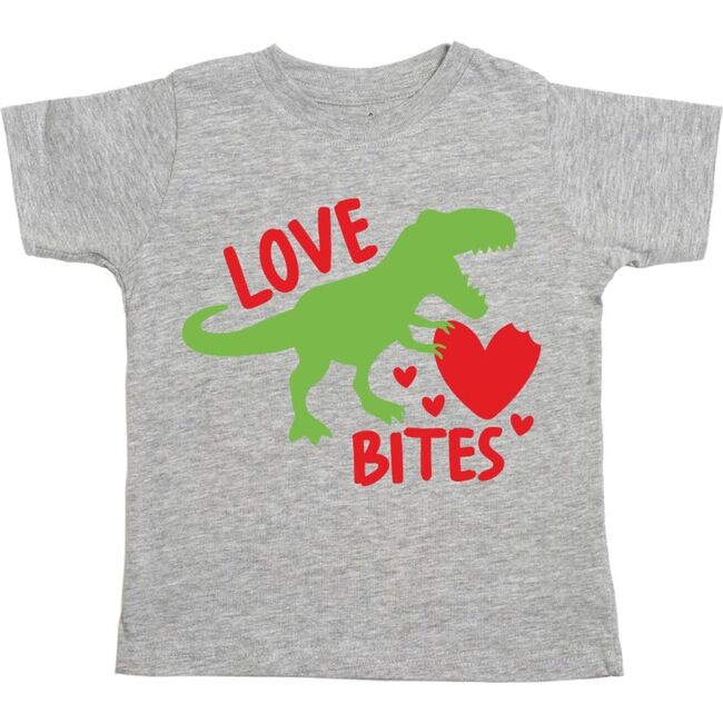 Love Bites Valentine's Day Short Sleeve T-Shirt, Grey