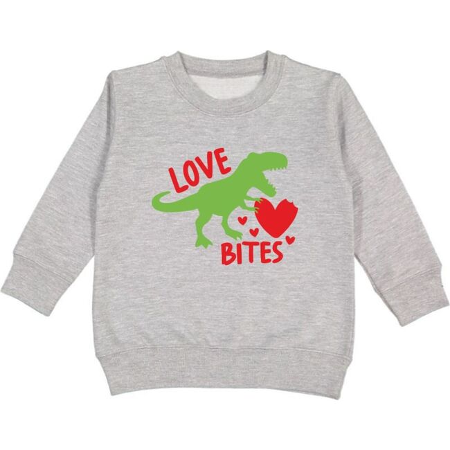 Love Bites Valentine's Day Sweatshirt, Grey