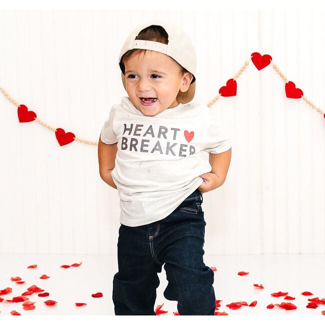 Heartbreaker Valentine's Day Short Sleeve T-Shirt, Natural Heather - T-Shirts - 3