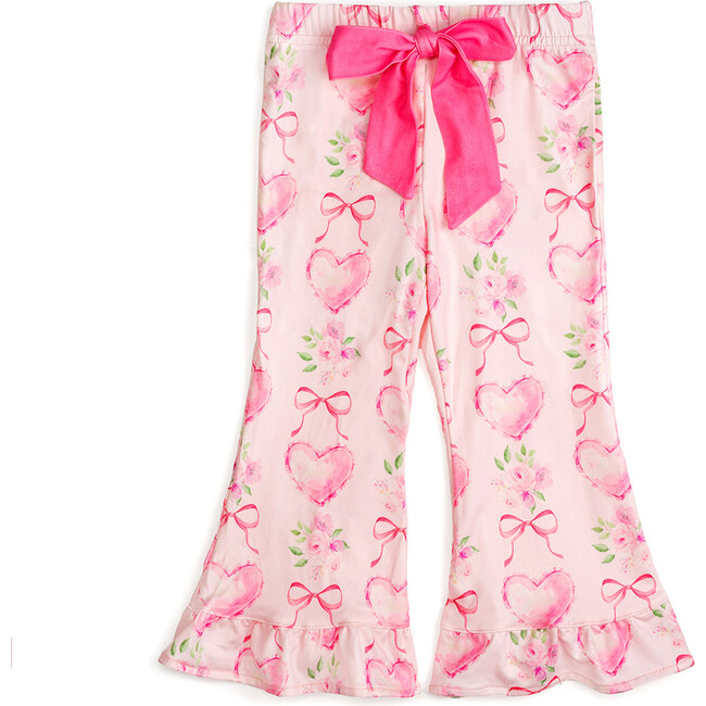 Heart Floral Trellis Valentine's Day Lounge Set, Pink - Mixed Apparel Set - 7