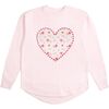 Dainty Rose Pearl Heart Patch Women's Sweatshirt, Ballet - Sweatshirts - 1 - thumbnail