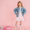 Pearl Heart Tiered Short Sleeve Tutu Dress, Pink - Dresses - 5
