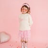 Ditsy Love Valentine's Day Knit Sweater, Natural - Sweaters - 4 - thumbnail