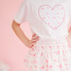 Dainty Rose Pearl Heart Patch Short Sleeve T-Shirt, Ballet - T-Shirts - 3 - thumbnail