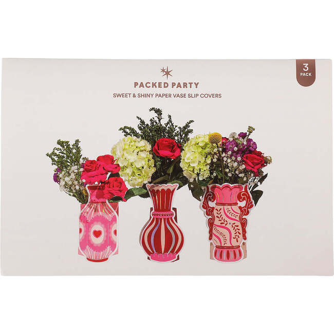 Valentine's Pop-Up Vase Slip Covers (set of 3)