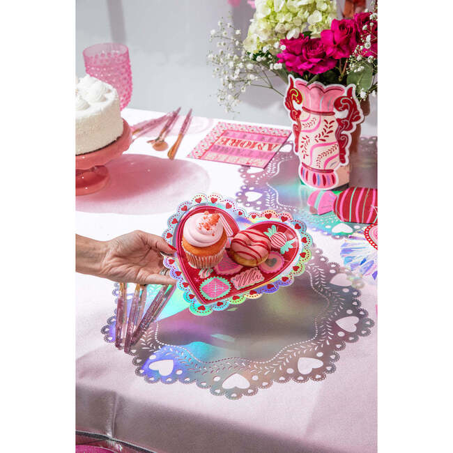 Valentine's Heart Plates (10 count) - Tableware - 3
