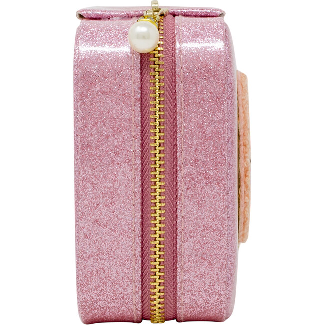 Happy Face Sparkle Jewelry Box, Pink - Bags - 2