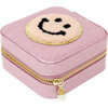 Happy Face Sparkle Jewelry Box, Pink - Bags - 3