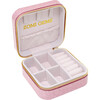Happy Face Sparkle Jewelry Box, Pink - Bags - 4