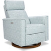 Willa Plus Power Glider Recliner, Bellflowers in Powdered Blue - Glider - 1 - thumbnail