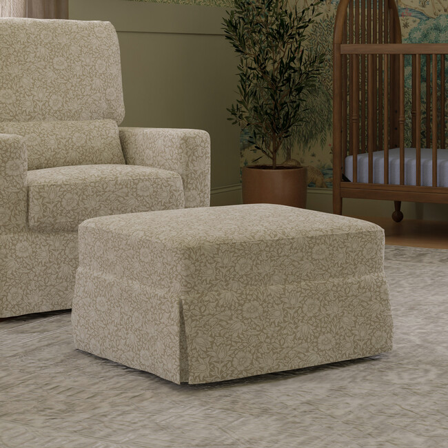 Crawford Gliding Ottoman, Mallow in Ash