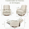 Crewe Recliner and Swivel Glider, Mallow in Ash - Glider - 5