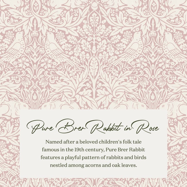 Tuffet Storage Ottoman, Pure Brer Rabbit in Rose - Ottomans - 4