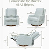 Crewe Recliner and Swivel Glider, Bellflowers in Powdered Blue - Glider - 5