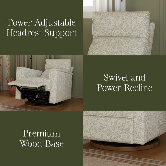 Willa Plus Power Glider Recliner, Mallow in Ash - Glider - 4