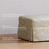Crawford Gliding Ottoman, Mallow in Ash - Ottomans - 5 - thumbnail