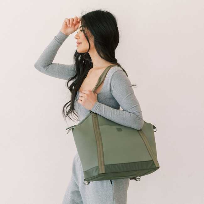 Seoul Diaper Bag Tote, Sage