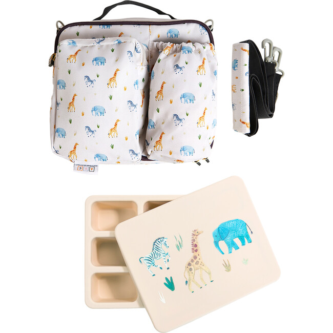 Bento and Lunch Bag Set, Safari