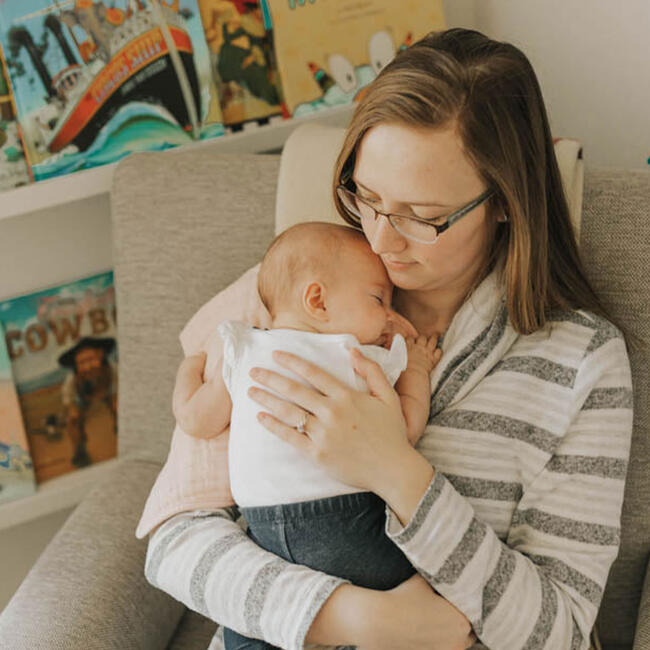 Cotton Muslin Burp Cloth 2 Pack, Light Pink - Burp Cloths - 5