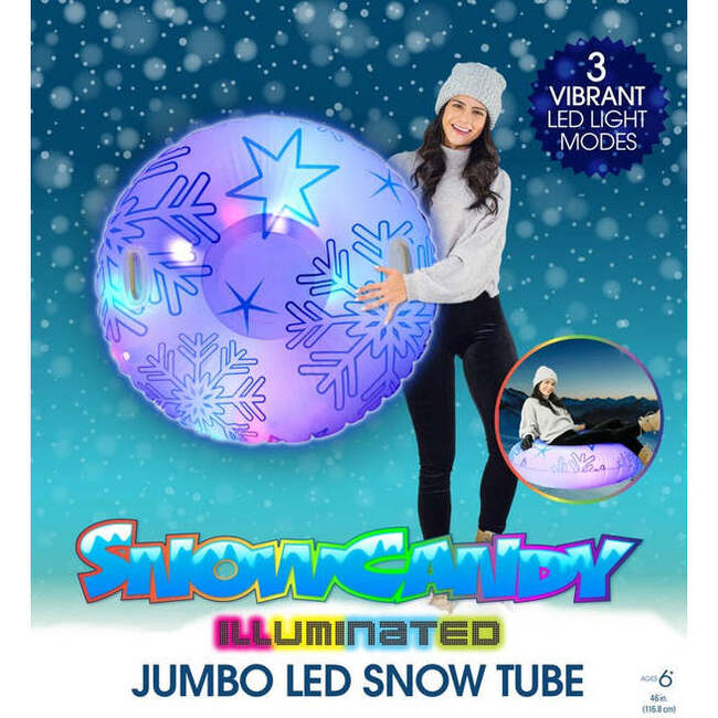 LED Snowflakes Snow Tube - 46"