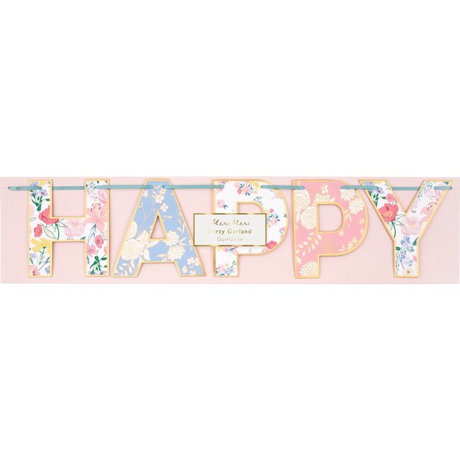 English Garden Birthday Garland - Garlands - 4