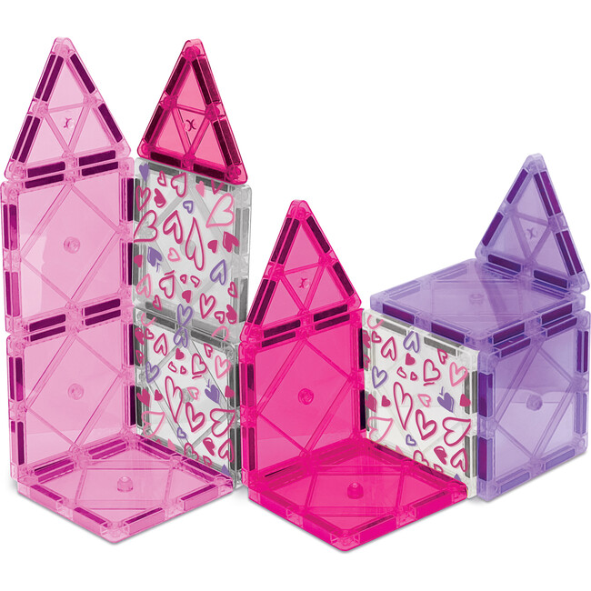 Crayola Valentine's Day Magnetic Tiles 14-Piece Starter Set - STEM Toys - 3