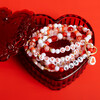 Love Letters Heart Shaped Box Red and White DIY Letter Bead Kit - Craft Kits - 2