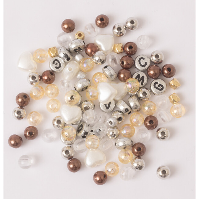 Heroine Metallic Letter Bead DIY Stretch Bracelet Kit with Dagger Charm